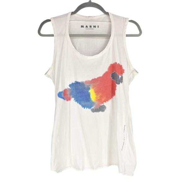 MARNI Limited Edition Summer 2013 Rop Van Mierlo Parrot Tank Size 44 (US 8/M) - Picture 1 of 8
